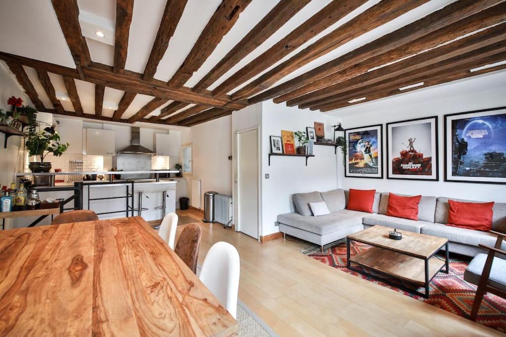 Typical Parisian Duplex#4Pers#Le Marais Apartamento Exterior foto