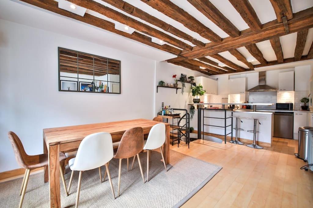 Typical Parisian Duplex#4Pers#Le Marais Apartamento Exterior foto